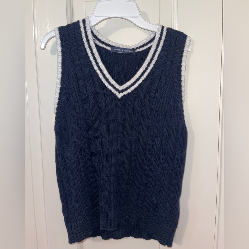 Brandy Melville cropped sweater vest